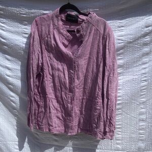 Lafayette 148 New York Fuchsia Linen Jacket XL
